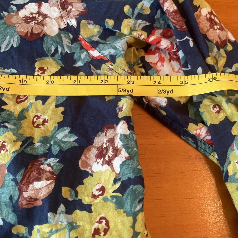 Tunevuse Men's Regular Fit Size XL Floral Collar Button Down Shirt Long Sleeve - Picture 9 of 13